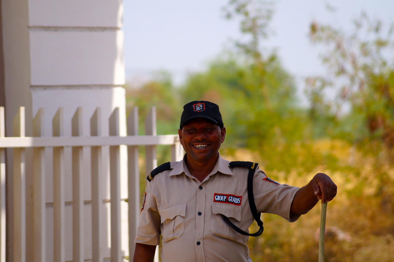 Construction site security guarding material and machinery