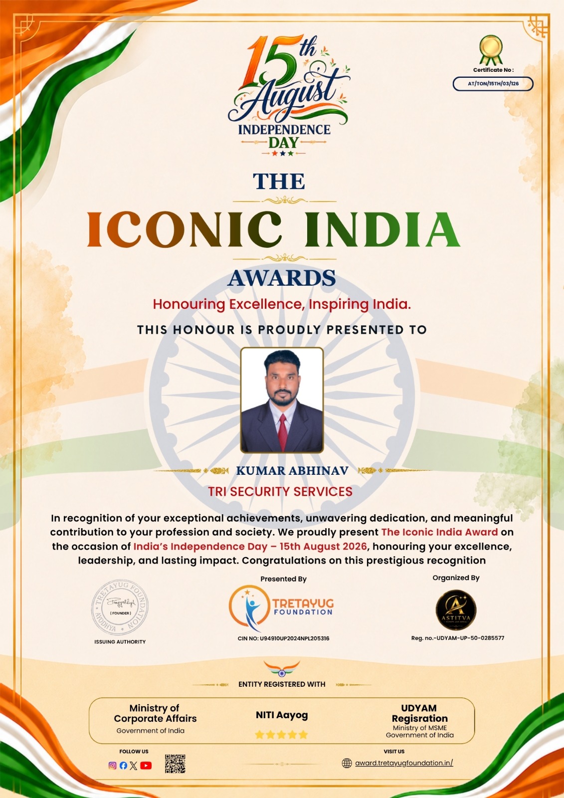 Excellence Award - TRI Security Services