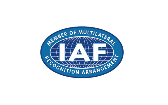 IAF Recognition Certificate